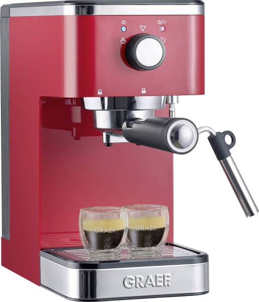 Graef Salita Espressomaschine mit Siebträger Rot 1400W