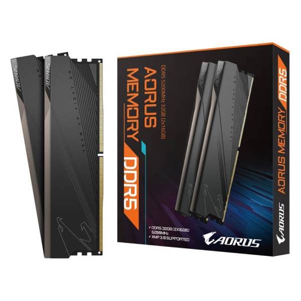 Gigabyte AORUS Memory DDR5 32GB (2x16GB) 5200MHz Desktop-Arbeitsspeicher DDR5 32GB 2 x 16GB 5200MHz