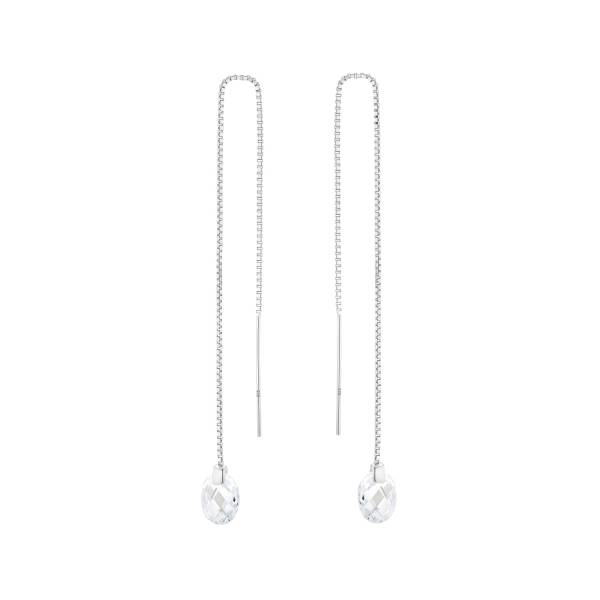 amor amor Ohrhänger für Damen, 925 Sterling Silber, Zirkonia synth. Ohrring 1.0 pieces