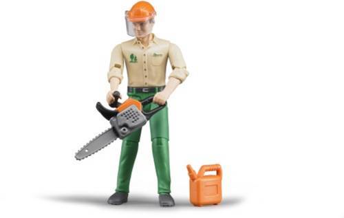 Bruder 60030 bworld Forstarbeiter mit Zubehör