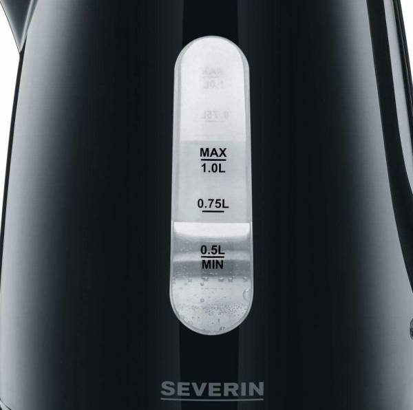 Severin wasserkocher (2,200 w, ca. 1,0 l, 360° central-cordless-system) schwarz