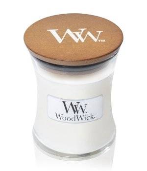 WoodWick Linen Hourglass Duftkerze 85 g