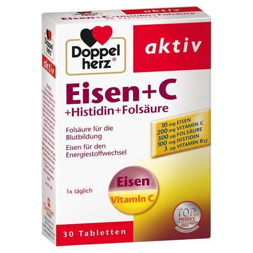 Doppelherz Eisen+Vitamin C+L-Histidin Tabletten