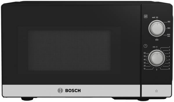 Bosch FFL020MS2 Serie 2 Freistehende Mikrowelle Schwarz, Edelstahl