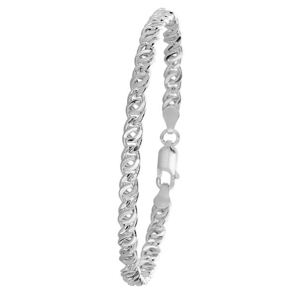 Lucardi Armband 925 Silber - silbern 1.0 pieces