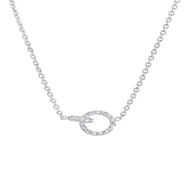 Elli Elli Elli Halskette Verbunden Kristalle 925 Sterling Silber Halskette 1.0 pieces