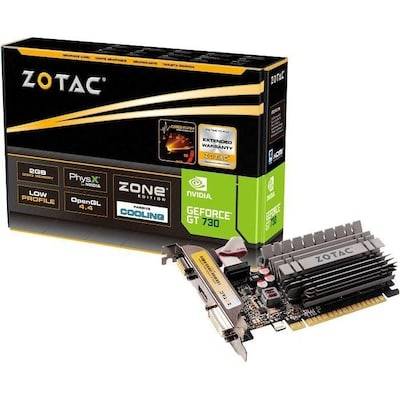 Zotac GeForce GT 730 Zone Edition 2GB DDR3 Grafikkarte LP DVI/HDMI/VGA