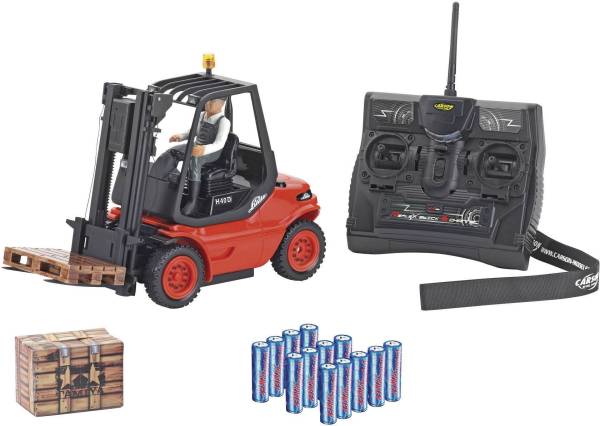Carson Modellsport Gabelstapler Linde H 40 D 1:14 RC Einsteiger Funktionsmodell Baufahrzeug