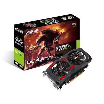 Asus Cerberus GeForce GTX 1050Ti OC 4GB GDDR5 DVI/HDMI/DP Grafikkarte