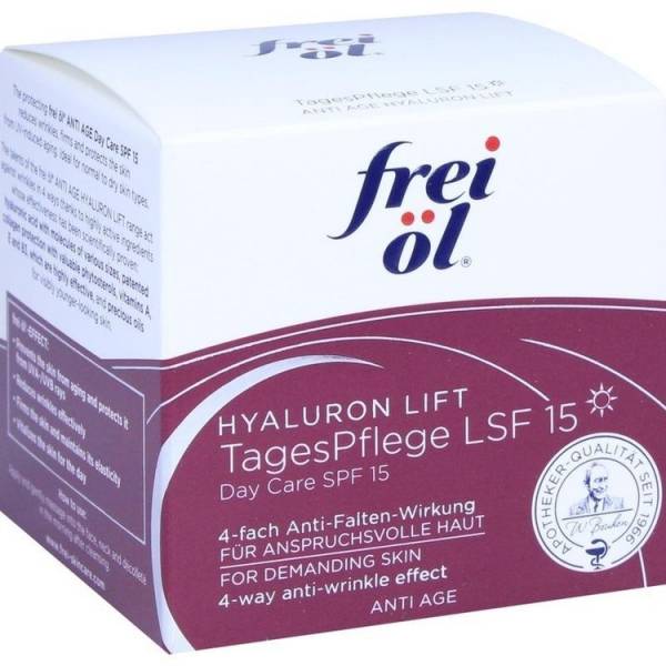 FREI ÖL ANTI AGE HYALURON LIFT TagesPflege LSF 15 50 ml