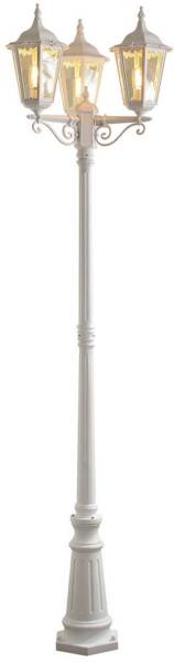 Konstsmide 7217-250 Firenze Außenstandleuchte Energiesparlampe E27 100W Weiß