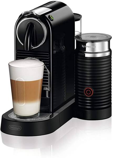 De'Longhi Nespresso Citiz EN267.WAE Kaffeemaschine mit Milchaufschäumer, Energiesparfunktion, Schwar
