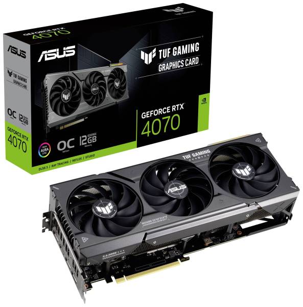 Asus Grafikkarte Nvidia GeForce RTX 4070 Overclocked 12GB GDDR6X-RAM HDMI, DisplayPort AAbertaktet