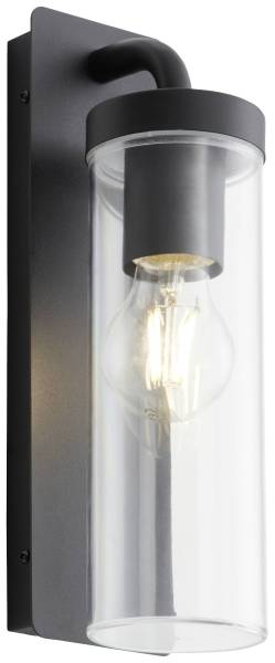 Brilliant Aosta 96355/06 Außenwandleuchte E27 Schwarz (matt)