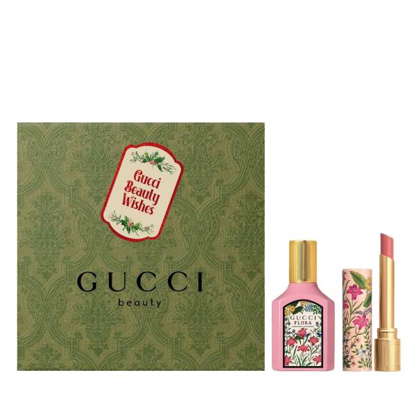 Gucci Flora by Gorgeous Gardenia + Brillant Lipstick Set Duftset 1.0 pieces