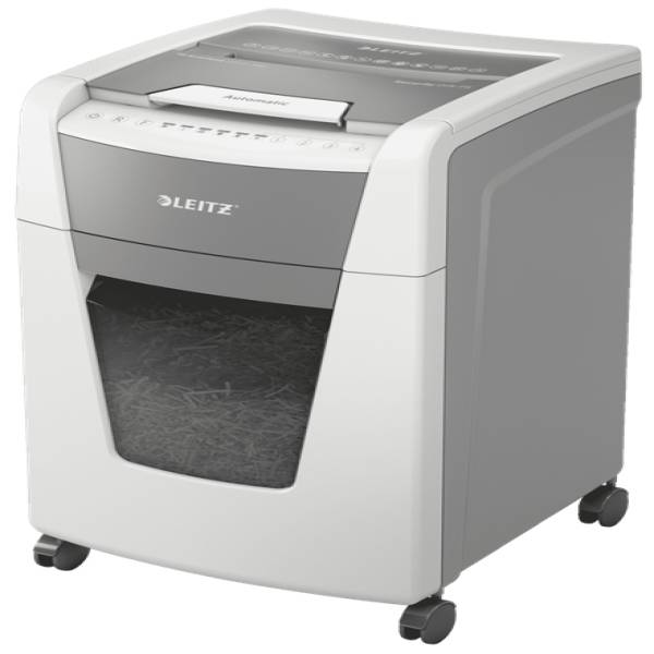 Leitz_80160000_Aktenvernichter_Mikrogeschnittene_Zerkleinerung_22_cm_Grau_Weiss