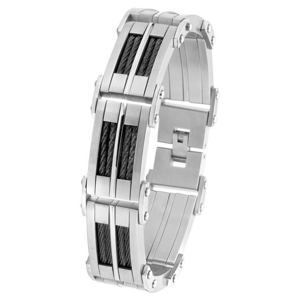 Lucardi Armband Stahl - silbern 1.0 pieces