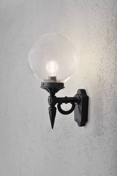 Konstsmide Orion 496-750 Außenwandleuchte Energiesparlampe, LED E27 100W Schwarz