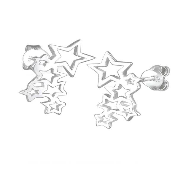 Elli Ohrringe Sterne Astro Trend Cut Out 925 Sterling Silber Ohrring 1.0 pieces