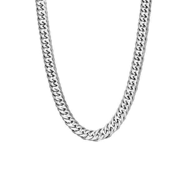 Lucardi Halskette Stahl - silbern 1.0 pieces