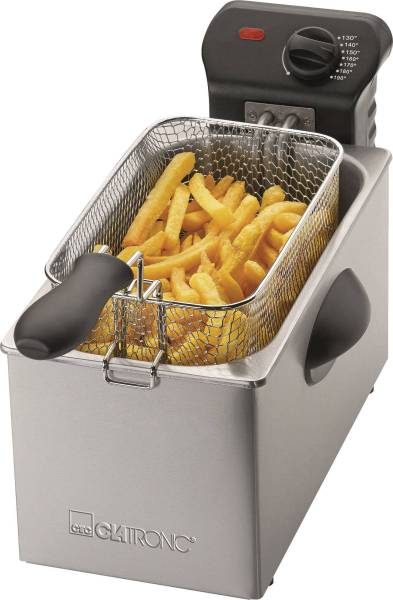 Clatronic FR 3587 Fritteuse 2000W Edelstahl