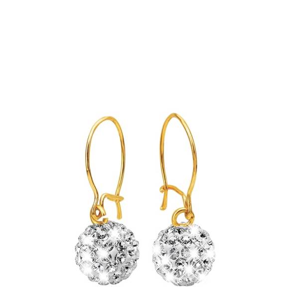 Lucardi Ohrringe 585 Gold - goldfarbig Ohrring 1.0 pieces