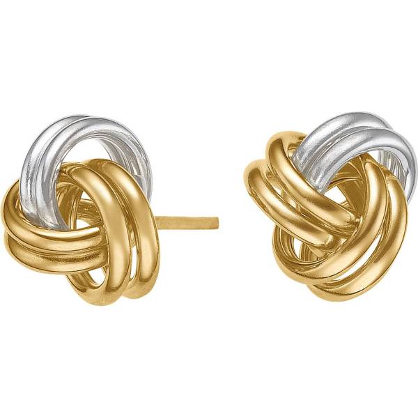 CHRIST Ohrstecker 375er Gelbgold, Weißgold Ohrring 1.0 pieces