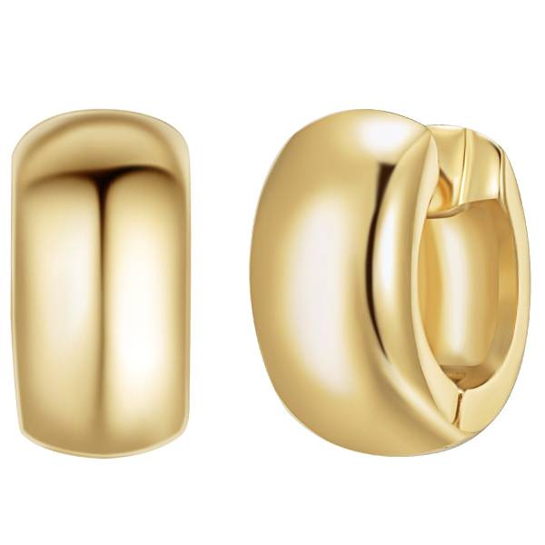 Lulu & Jane Creolen Metall-Legierung in Gelbgold Ohrring 1.0 pieces