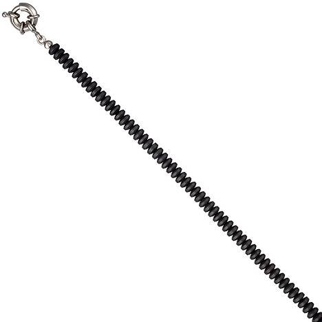 SIGO Collier Edelsteinkette Hämatin matt 45 cm Halskette Kette