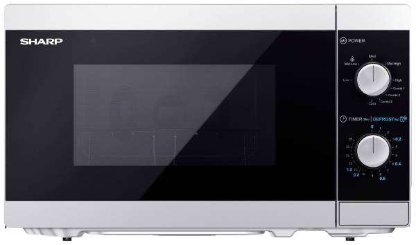 Sharp YC-MG01ES Mikrowelle Schwarz, Silber 800W