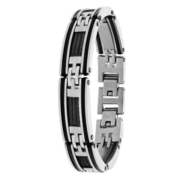 Lucardi Armband Stahl silbern 1.0 pieces