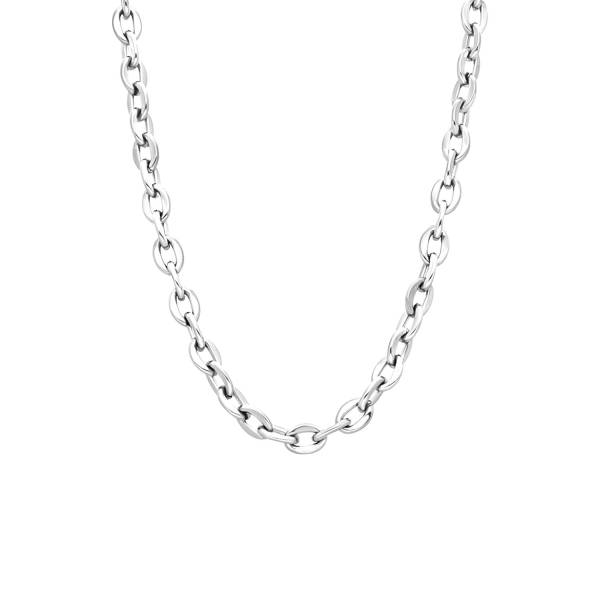 Lucardi Halskette Stahl - silbern 1.0 pieces