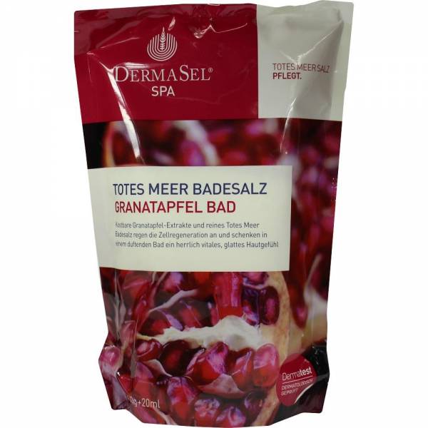 DERMASEL Spa Totes Meer Granatapfel Badesalz 400g