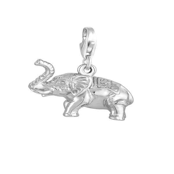 Nenalina Charm Anhänger Elefant Symbol Tier Reise 925 Silber Schmuckanhänger 1.0 pieces