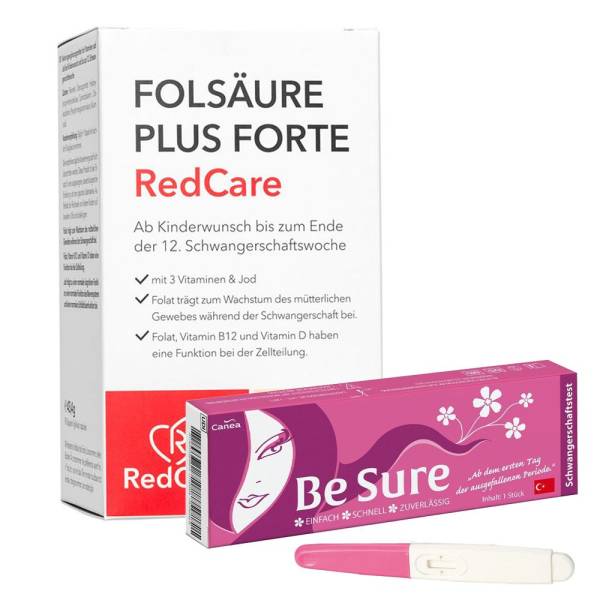 Redcare Folsäure Plus Forte Be Sure Schwangerschaftstest