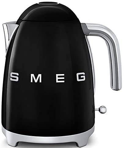 Smeg Elektrischer Wasserkocher KLF03BLEU, Edelstahl, 1.7 liters, Schwarz