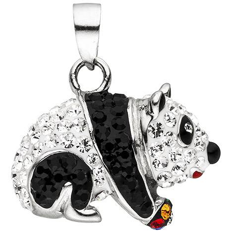 SIGO Kinder Anhänger Panda Pandabär 925 Sterling Silber
