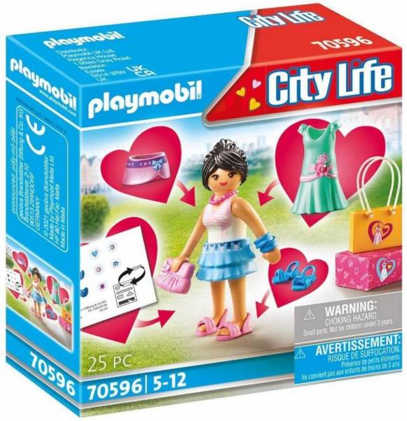 Playmobil city life 70596 fashion girl, für kinder von 5 - 12 jahren