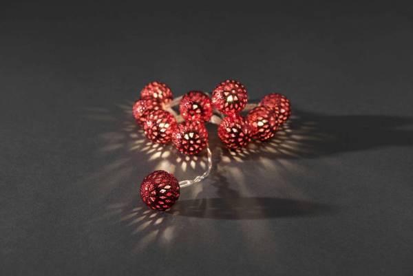 Konstsmide 3188-553 Motiv-Lichterkette Außen batteriebetrieben LED Warmweiß Beleuchtete Länge: 0.9m