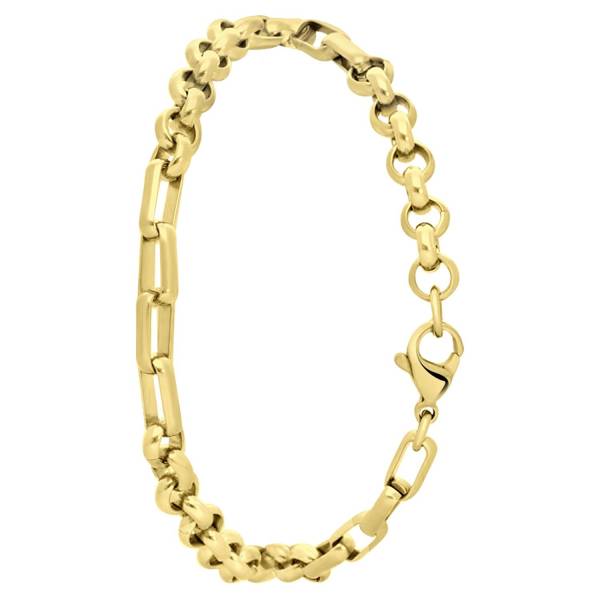 Lucardi Armband, Edelstahl, vergoldet (750 Gold), Angeline Armband 1.0 pieces