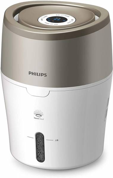 Philips HU4803/01 Luftbefeuchter (bis zu 25m², hygienische Nano-Cloud-Technologie, leiser Nachtmodus