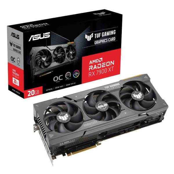 Asus Grafikkarte AMD Radeon RX 7900 XT Gaming Overclocked 20GB GDDR6-RAM PCIe HDMI, DisplayPort Ü