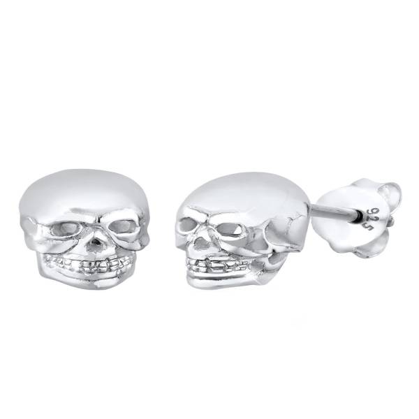 Elli Kolczyki Totenkopf Rock Gothic Trend 925 Silber Ohrring 1.0 pieces