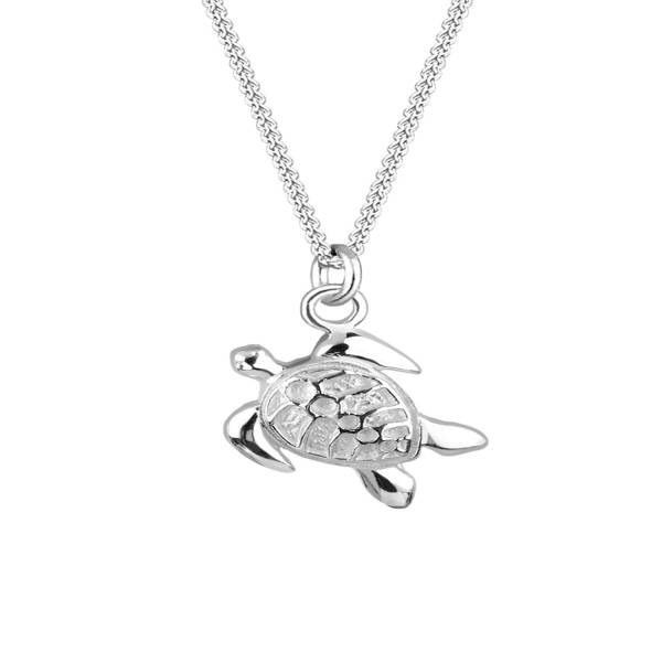Elli Elli Elli Halskette Panzerkette Schildkröte Anhänger Sun 925 Silber Halskette 1.0 pieces