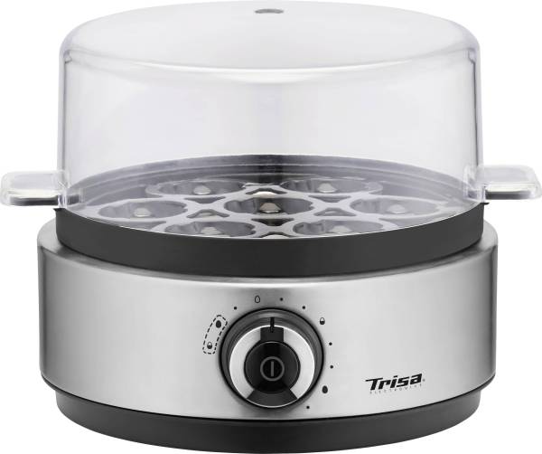 Trisa Vario Eggs Eierkocher Edelstahl, Schwarz