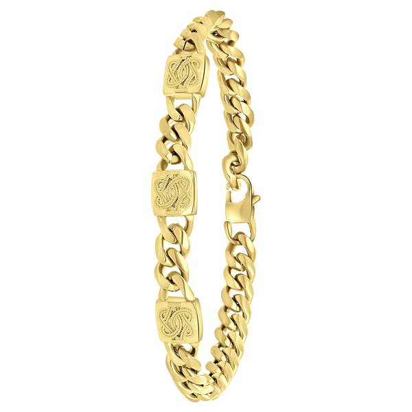 Lucardi Armband Stahl goldfarbig 1.0 pieces