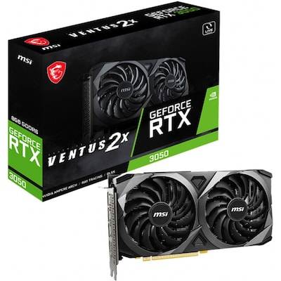 MSI GeForce RTX 3050 Ventus 2X 8GB GDDR6 Grafikkarte 3xDP/HDMI