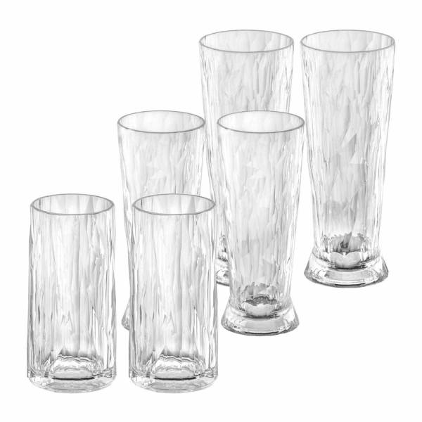 Koziol Superglas Biergläser Set 6er Glas 1.0 pieces