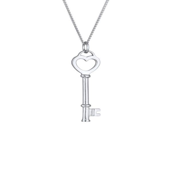 Elli Elli Elli Halskette Schlüssel Herz Liebesschlüssel 925 Silber Halskette 1.0 pieces