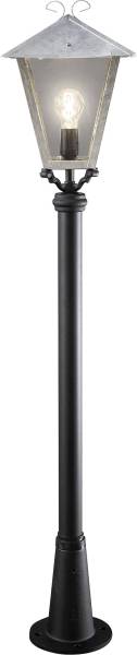 Konstsmide 436-320 Benu Außenstandleuchte Energiesparlampe, LED E27 100W Stahl